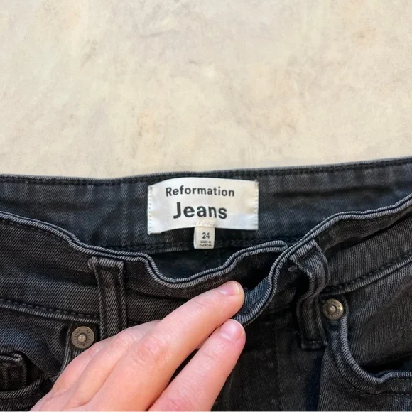 Reformation Emma High Rise Wide Leg Jeans - Picture 2 of 7